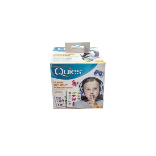 Quies Casque Anti-Bruit Enfant Bleu | Protection auditive dès 5 ans
