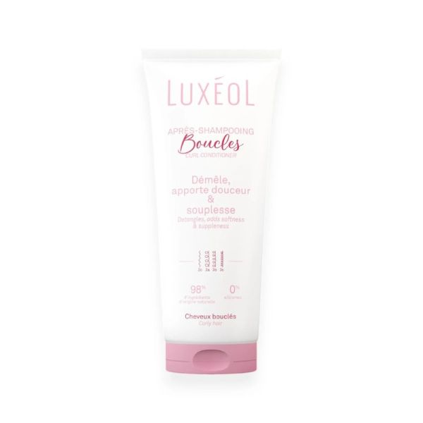 Luxéol Après-Shampooing Boucles 200 ml | Démêle, nourrit et assouplit les cheveux bouclés