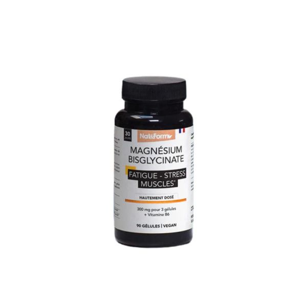 Nat&Form Magnesium Bisglycinate 300 mg 90 gélules | fatigue, stress & muscles