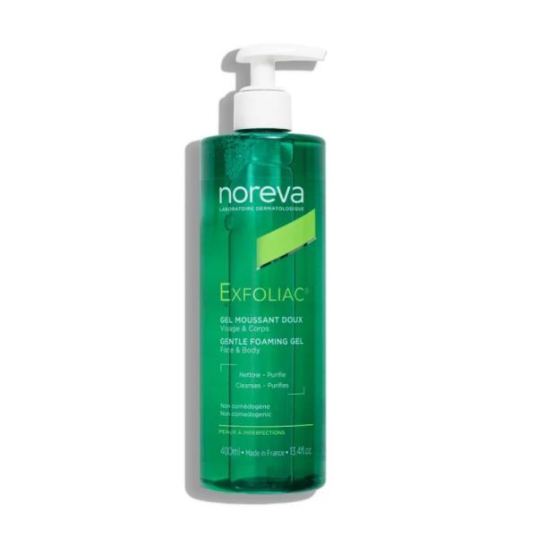 Exfoliac Gel Moussant Doux | Peaux sensibles à imperfections | 400 ml