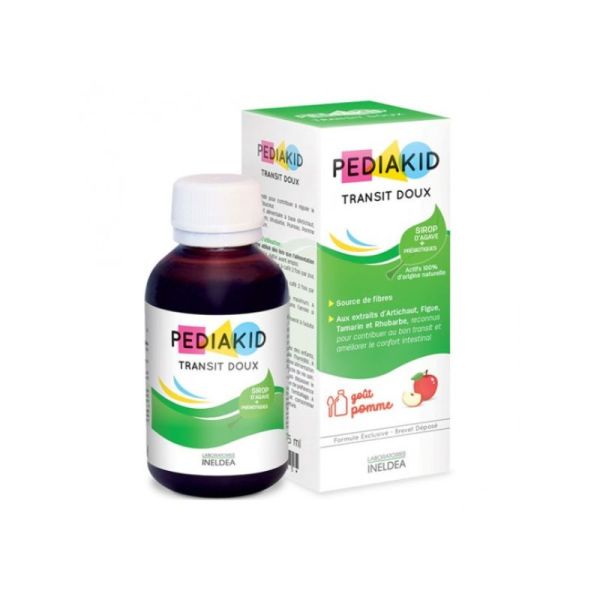 PEDIAKID Transit Doux enfant dès 6 mois | confort digestif & transit régulier | Sirop 125 ml
