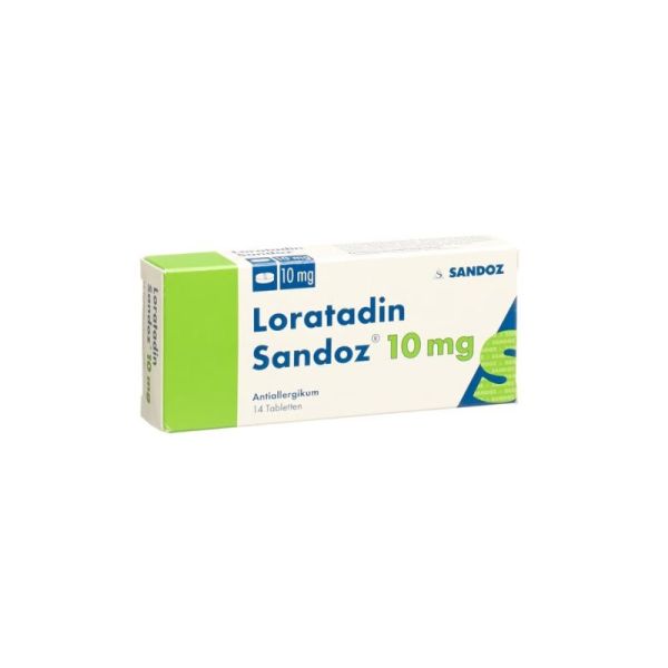 Loratadine 10 mg Rhinite allergique et urticaire