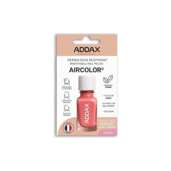 Addax Aircolor Vernis Soin • Rose 02