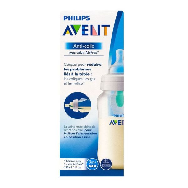 AVENT - Biberon - 330 ml - Gamme NATURAL Response - 3m+