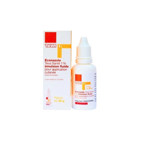 Econazole 1% Teva Poudre 30 g Mycose