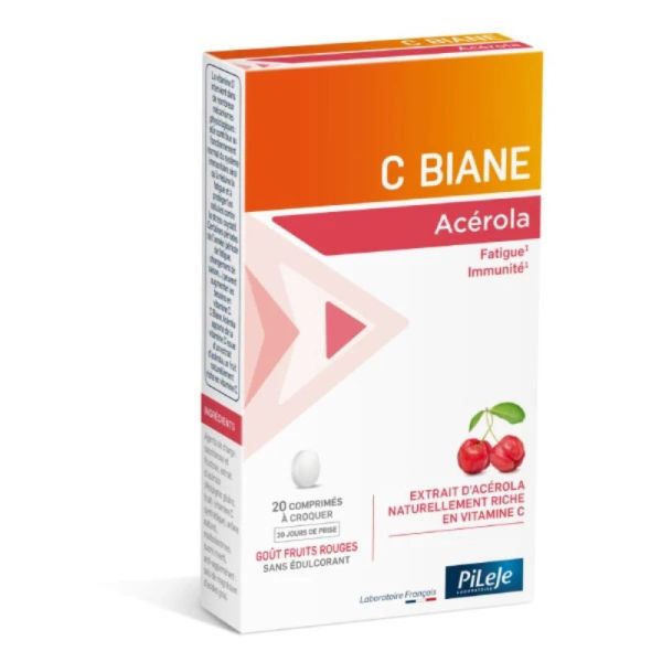 C Biane Acérola | Fatigue & immunité |  20 Comprimés à Croquer