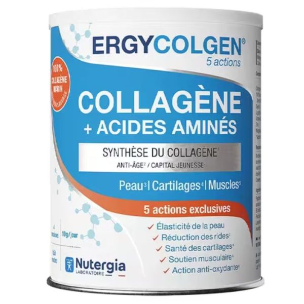 Ergycolgen | Collagène marin et acides aminés | Peau, cartilages & muscles | 280 g