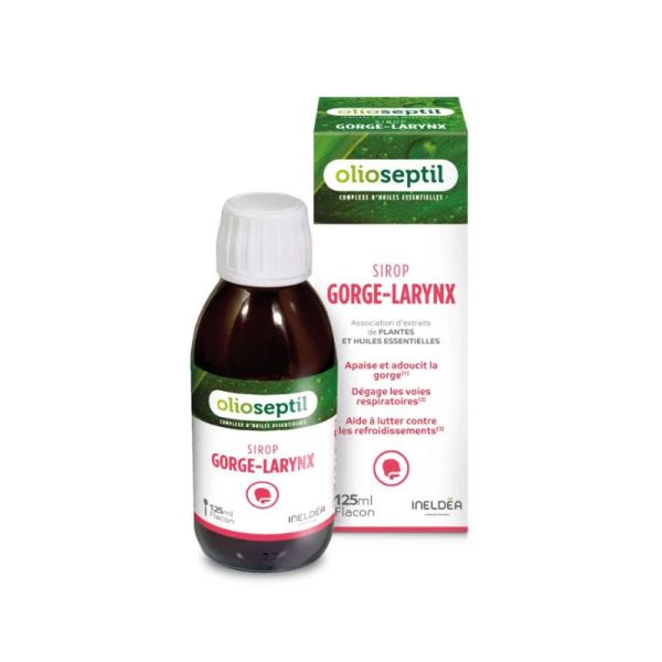 OLIOSEPTIL Sirop Gorge-Larynx | Gorge et voix | 125 ml
