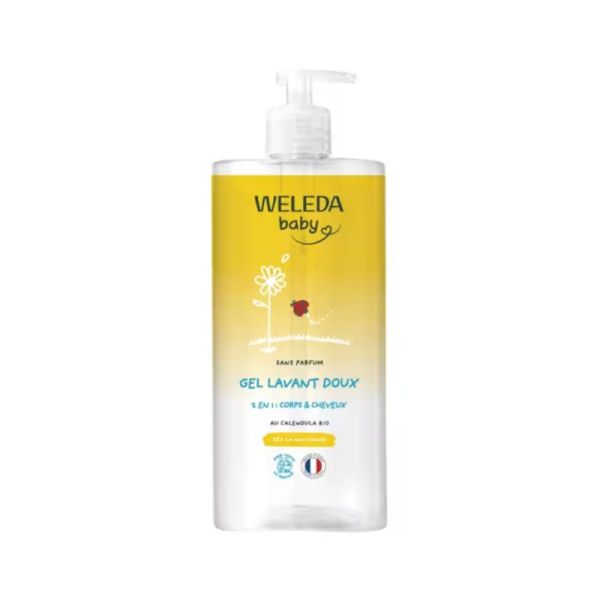 Gel Lavant Doux pour bébé | Weleda Baby | Corps et cheveux | 750 ml