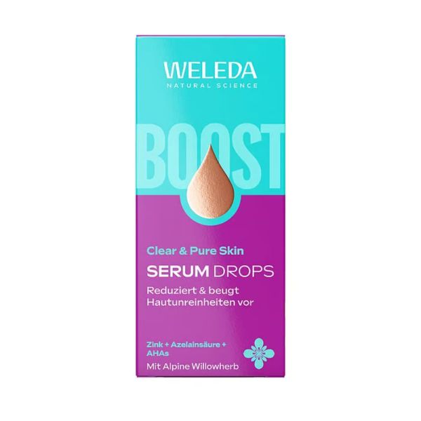 Weleda Clear & Pure Skin Serum Drops | Imperfections & impuretés  | 30 ml