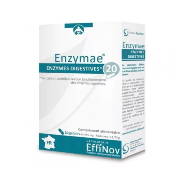 ENZYMAE | Enzymes digestives | repas copieux et digestion difficile | 20 gélules