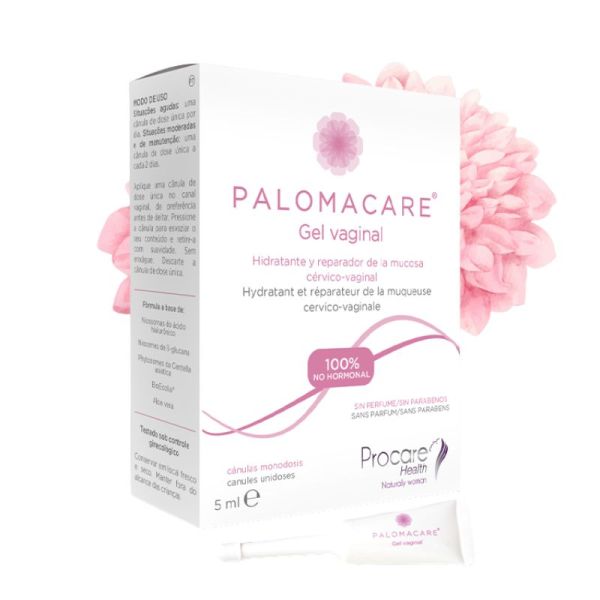 Palomacare® Gel Vaginal | Sécheresse, atrophie et réparation de la muqueuse vaginale | 5 ml