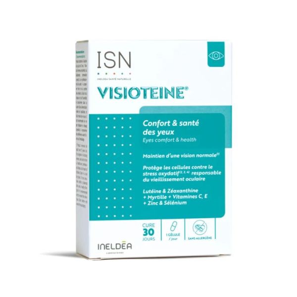 Visioteine Confort et Santé des Yeux | fatigue visuelle et vieillissement occulaire | 30 gélules végétales