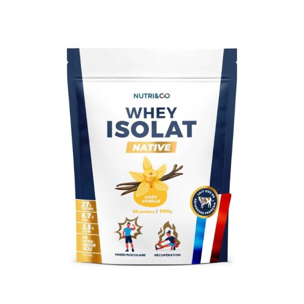 Whey Isolate Native • Goût Vanille • 900g