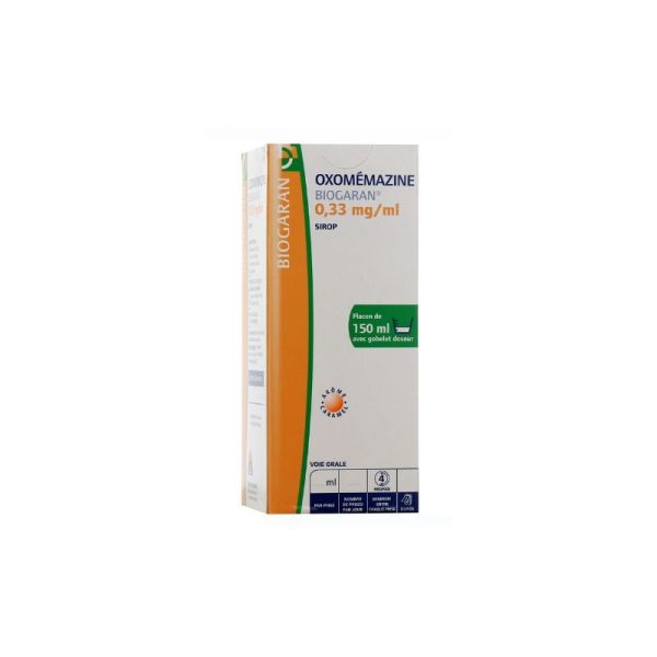 Oxomemazine Sirop 150 ml Toux sèche