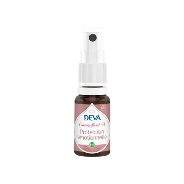 Composé floral Protection émotionnelle n°04 | DEVA bio | bien-être émotionnel | 15 ml