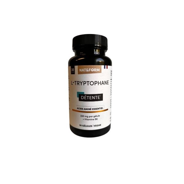Nat&Form L-Tryptophane 220 mg 30 gélules | détente et bien-être