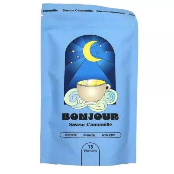 Bonjour Camomille | Infusion bien-être & sérénité aux plantes et Reishi |15 portions