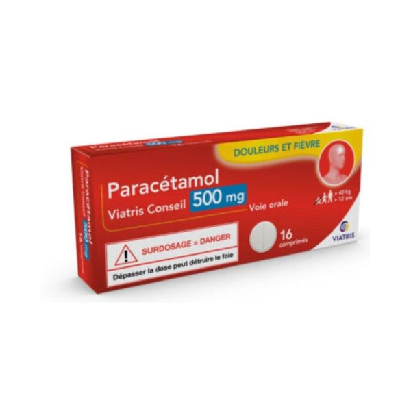 Paracétamol Viatris 500 mg effervescent : douleur légère à modérée et fièvre
