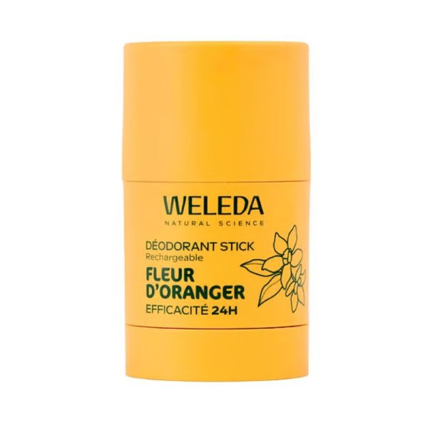 Weleda Déodorant Stick Rechargeable Fleur d’Oranger | anti-odeurs | 50 g