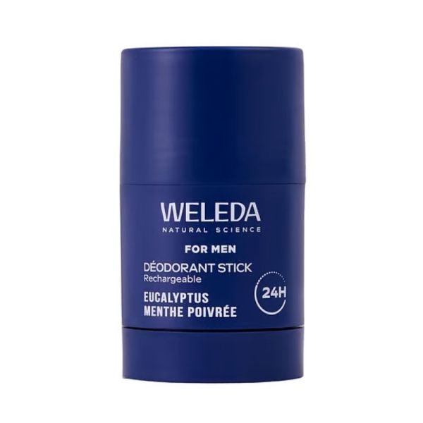 Déodorant Stick Rechargeable For Men Weleda Eucalyptus Menthe Poivrée – 50 g