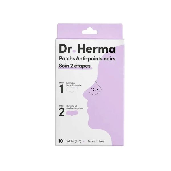 Dr. Herma Patchs Points Noirs 2 Étapes | 5 soins de 2 patchs