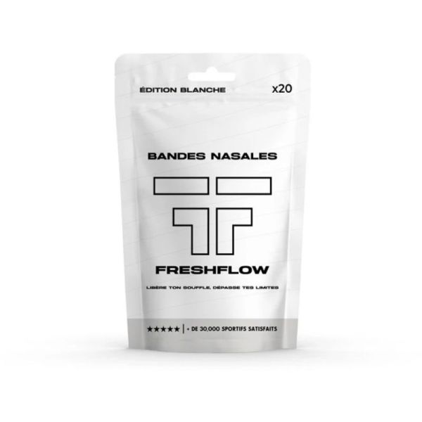 Bandes Nasales FreshFlow | Dilatateurs nasaux externes pour mieux respirer par le nez | 30 bandes nasales