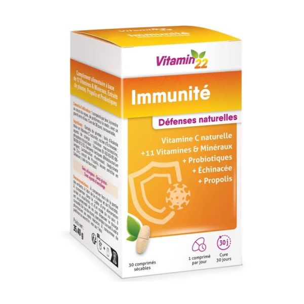 Vitamin’22 Immunité | défenses immunitaires, fatigue | 30 comprimés