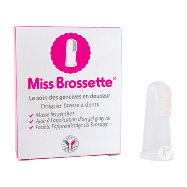Miss Brossette | Brosse doigt en silicone pour masser les gencives