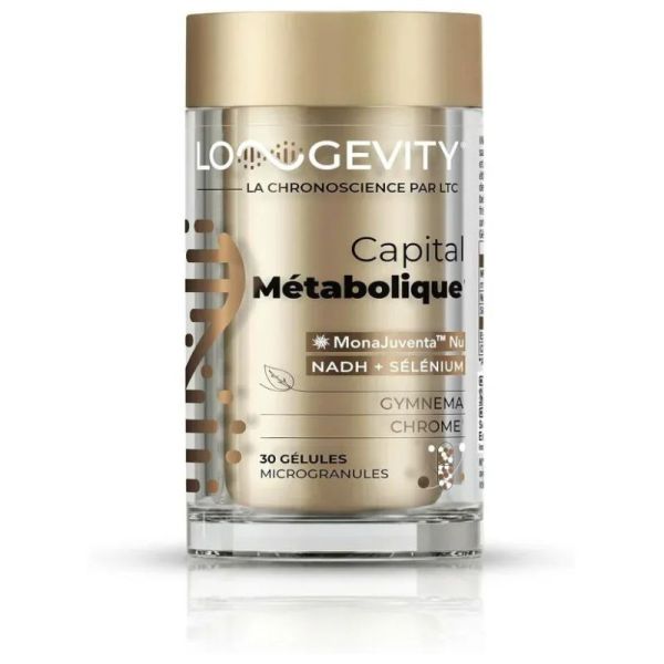 Longevity Capital Métabolique | Régulation glycémie & métabolisme | 30 gélules