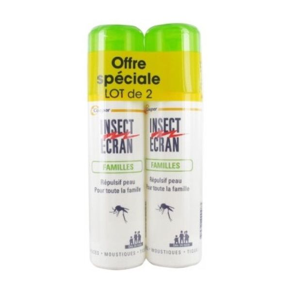 INSECT ECRAN - Anti-moustiques - Spray répulsif peau - Protection