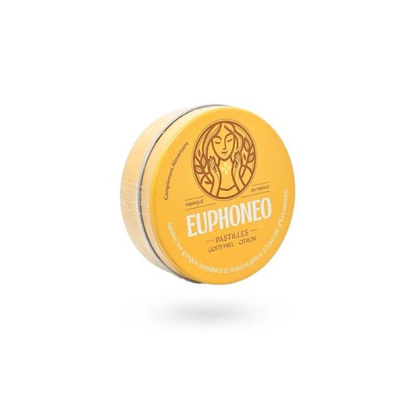 Euphoneo Miel Citron 50 pastilles | Gorge irritée et voix enrouée