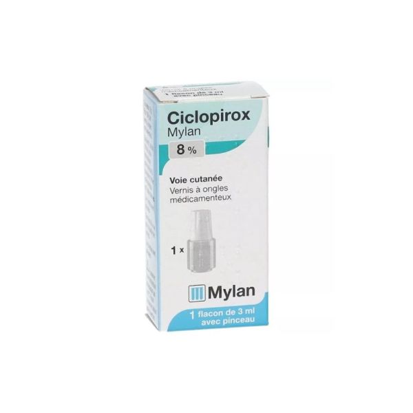 Ciclopirox 8% Vernis 3ml Mycose de l'ongle