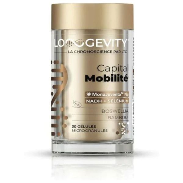 Longevity Capital Mobilité | Gélules articulations | Cure 1 mois