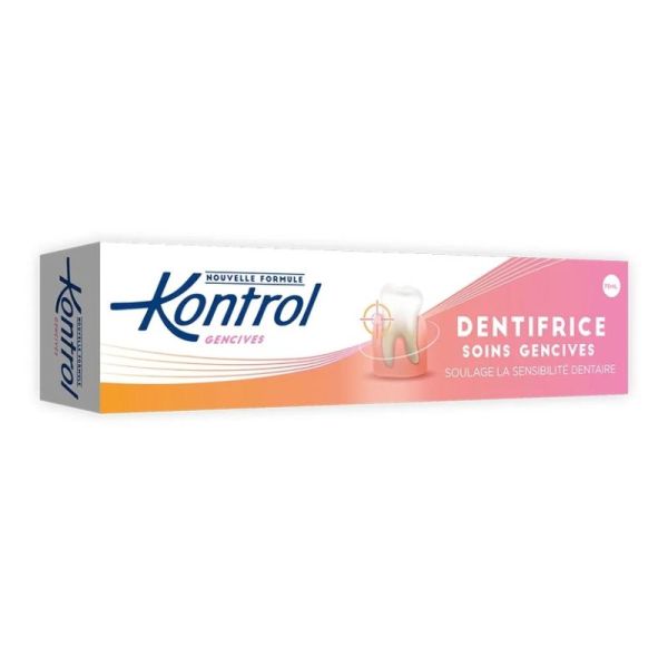 Kontrol Dentifrice Soins Gencives  |  Dents sensibles et confort gingival | 75 ml