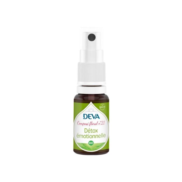 Composé floral Détox émotionnel  n°21 | Deva bio | nettoyage spirituel et émotionnel