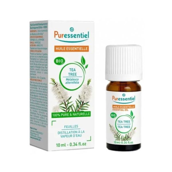 Puressentiel Huile Essentielle Tea Tree BIO | Purifiante et antibactérienne | 10 ml