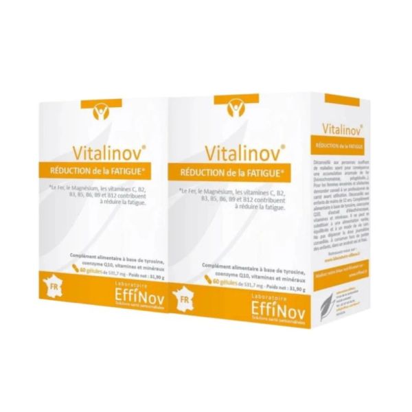 VITALINOV® Offre Spéciale | Énergie et fatigue | 2 x 60 gélules