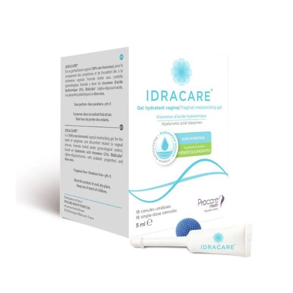 Idracare® Gel Hydratant Vaginal à l’Acide Hyaluronique | 8 canules