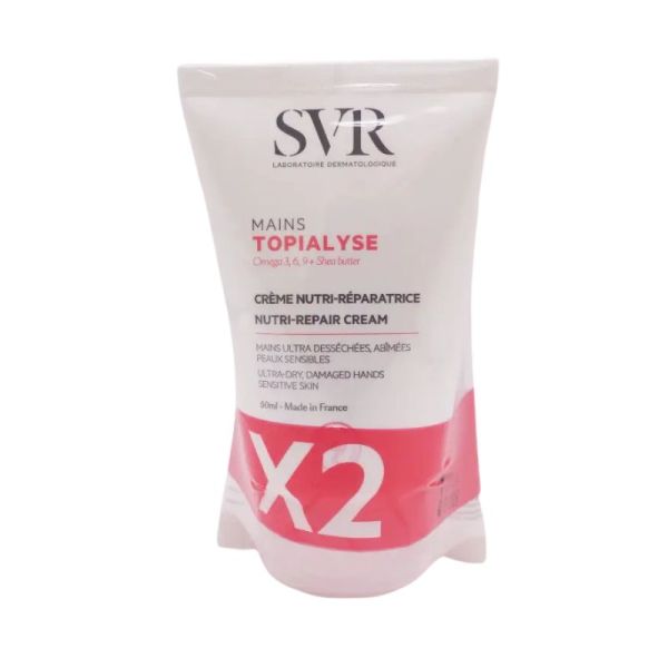 SVR Topialyse Mains | Crème nutri-réparatrice | 2 x 50ml