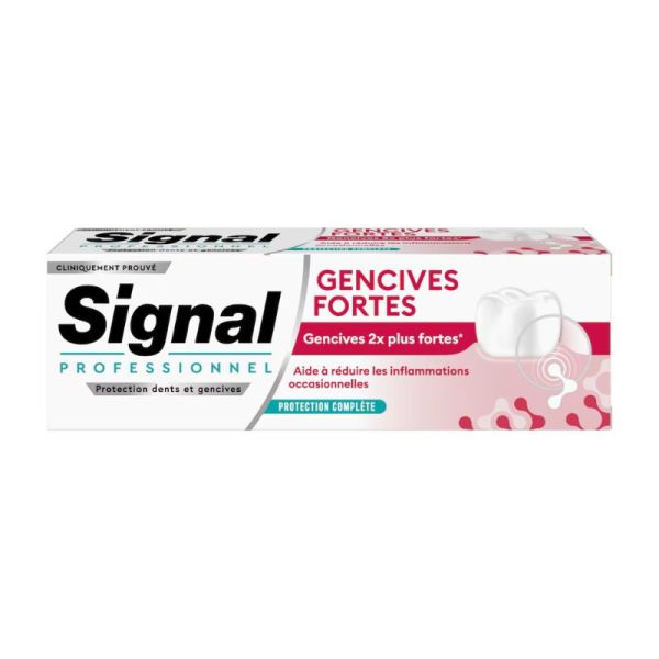 Signal Professionnel Gencives Fortes Protection Complète | Soin global des gencives | 75 ml