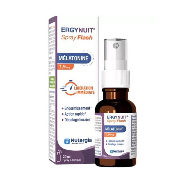 ERGYNUIT® Spray Flash Nutergia | Mélatonine 1,9 mg sublinguale
