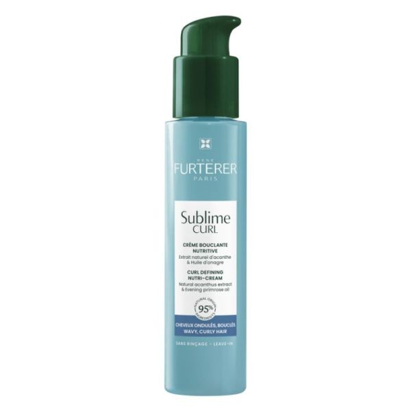 René Furterer Sublime Curl Crème Bouclante Nutritive | Définition des boucles et anti-frisottis | 100 ml