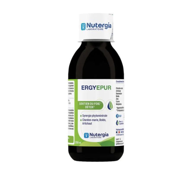 ERGYEPUR Nutergia | Soutien hépatique et digestion | 250 ml