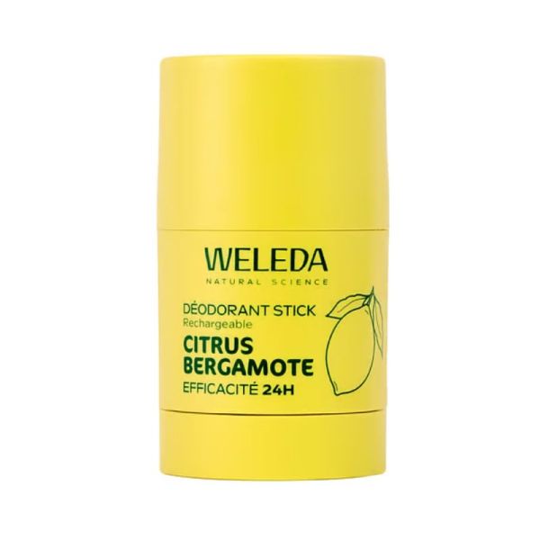 Weleda Déodorant Stick Rechargeable Citrus Bergamote | Transpiration | 50 g