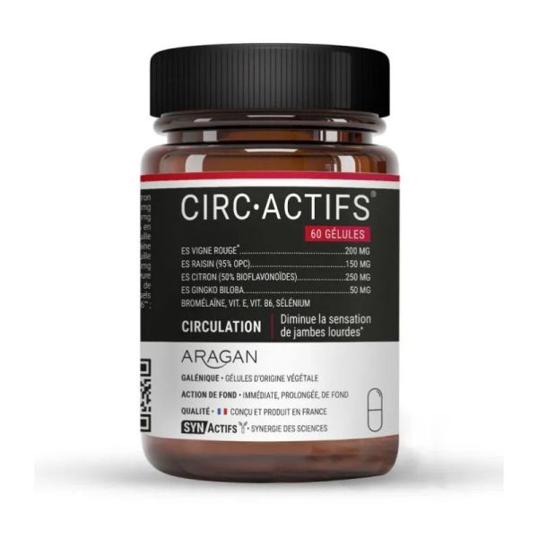 CIRC•ACTIFS® | Vigne rouge, marron d’Inde et hamamélis | 60 gélules
