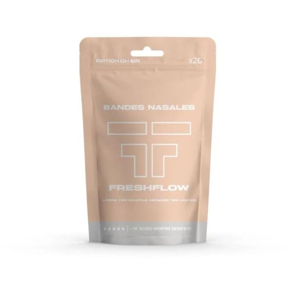 Bandes Nasales FreshFlow | Dilatateurs nasaux externes pour mieux respirer par le nez | 30 bandes nasales