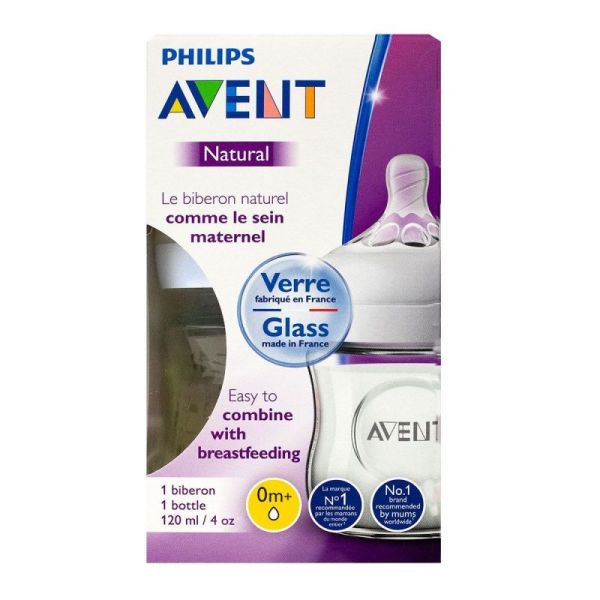 AVENT - Biberon - Gamme NATURAL - 125 ml - 0m+