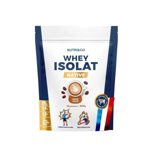 Whey Isolate Native • Goût Café • 900g