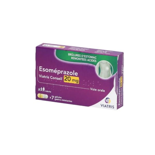 ESOMEPRAZOLE VIATRIS CONSEIL 20 mg gélule gastro-résistante